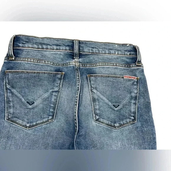💥HOST PICK💥 Hudson Natalie Super Skinny  Mid-Rise Raw Hem Ankle Jeans Size 27 - Picture 6 of 8
